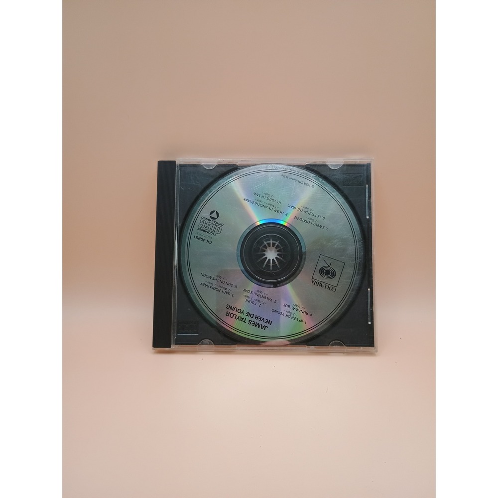 James Taylor Never Die Young CD 1988 Columbia CK 40851 Folk Rock Pop Music